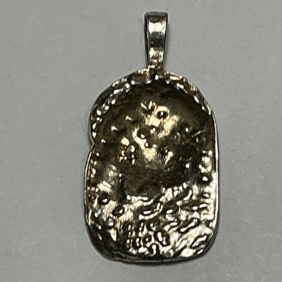 Sterling Silver Raised Profile of our Blessed Mothers Head. 1.25 inches long - Picture 5 of 5